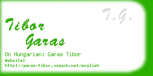 tibor garas business card